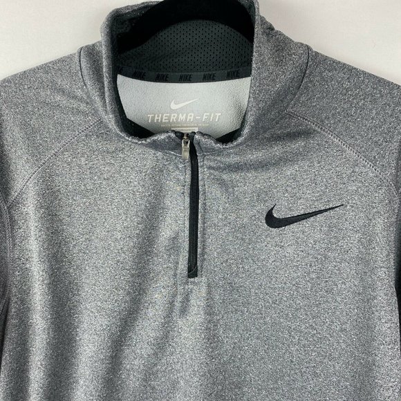 Nike Therma-Fit 1/4 sweatshirt Size Large Gray Men - Picture 2 of 4